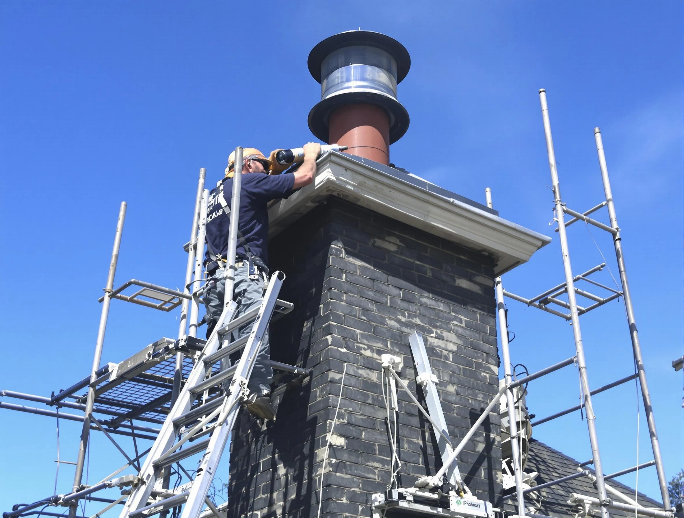 Sturdy chimney crown finished by Shawnee Chimney Sweep in Shawnee, OK