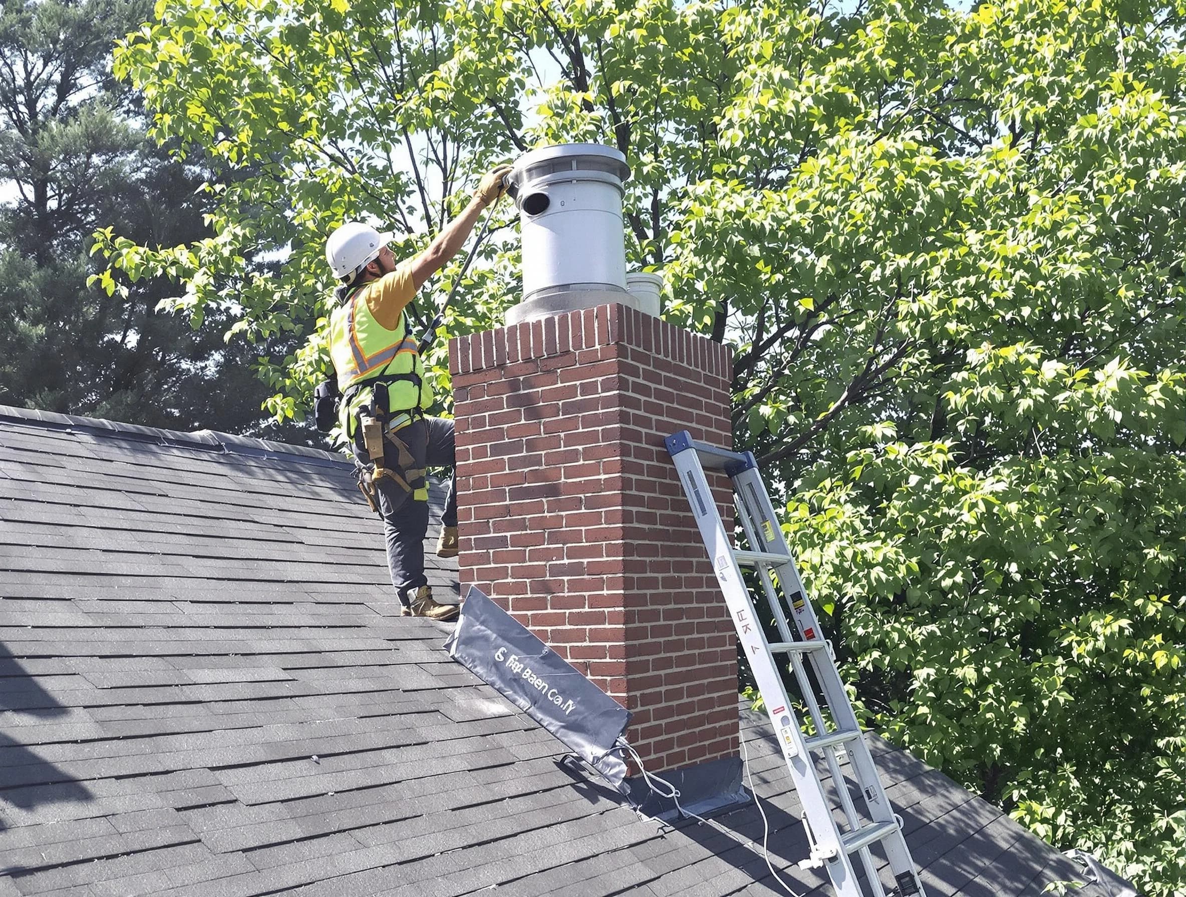 Chimney liner inspection by Shawnee Chimney Sweep in Shawnee, OK