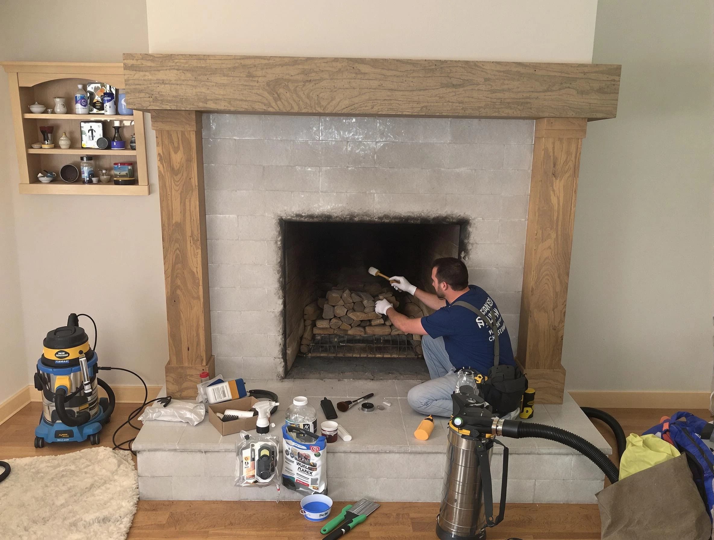 Detailed creosote removal process by Shawnee Chimney Sweep in Shawnee, OK