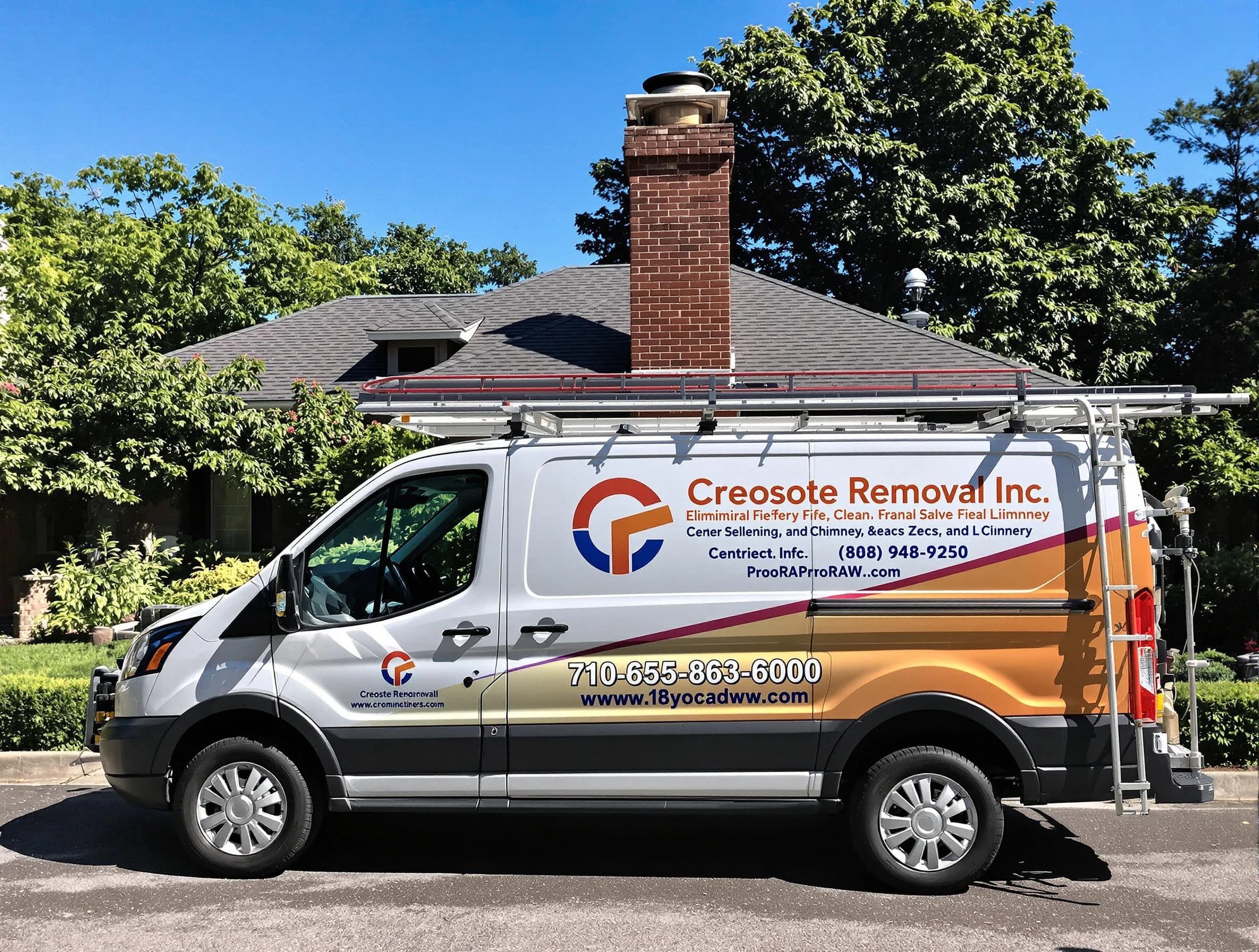 Shawnee Chimney Sweep technician removing creosote safely in Shawnee, OK