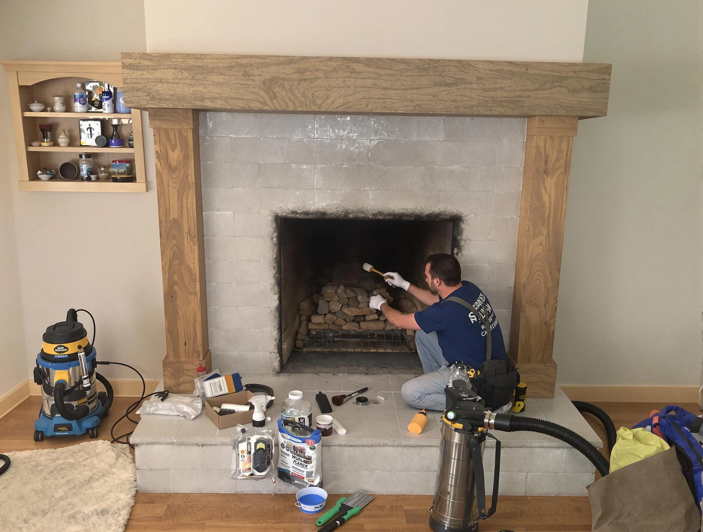 Detailed creosote removal process by Shawnee Chimney Sweep in Shawnee, OK